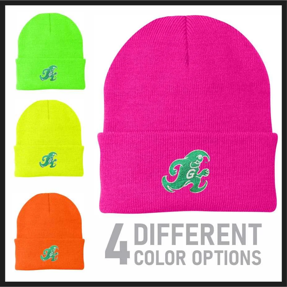 Vintage Greenie Neon Sock Hat (cp90)