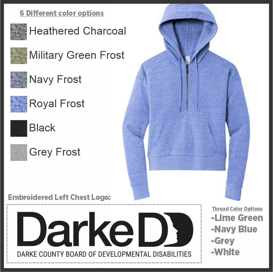 Darke DD Ladies Tri Fleece 1/2 zip (dt1311)