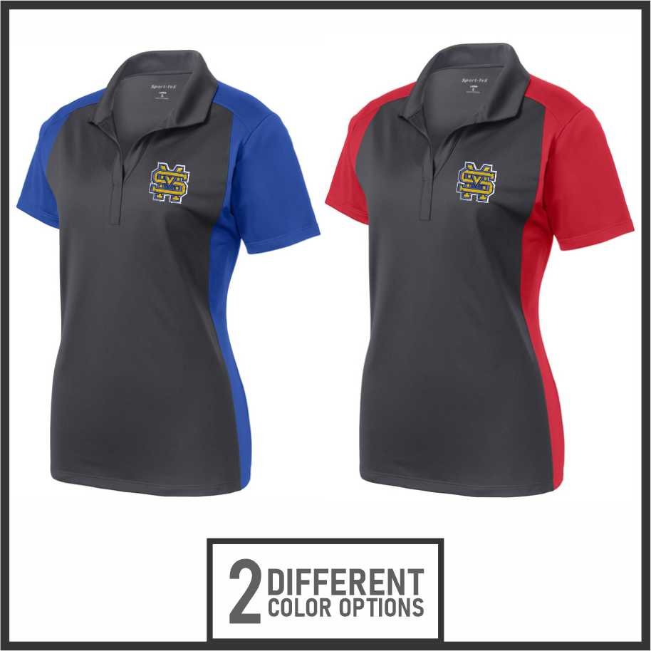 St. Mary's Colorblock Polo LADIES CUT (lst652)