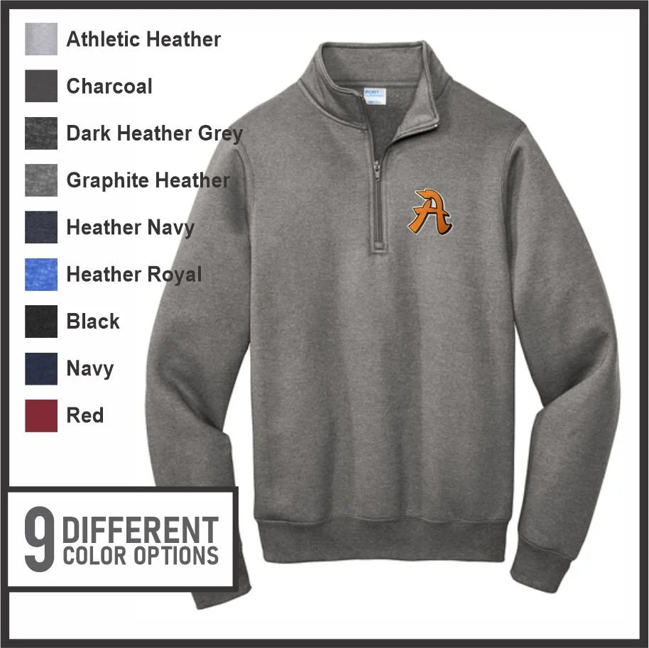 Ansonia A Logo 1/4 Zip Sweatshirt (pc78q)