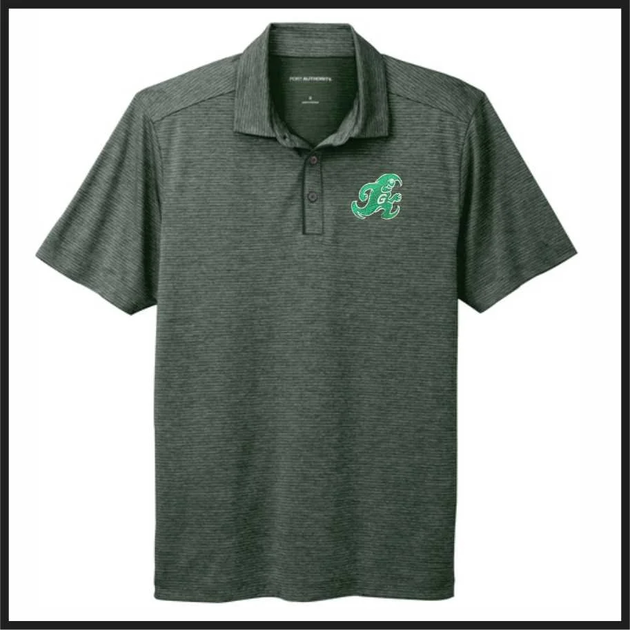 Vintage Greenie shadow stripe polo GREEN (k585)