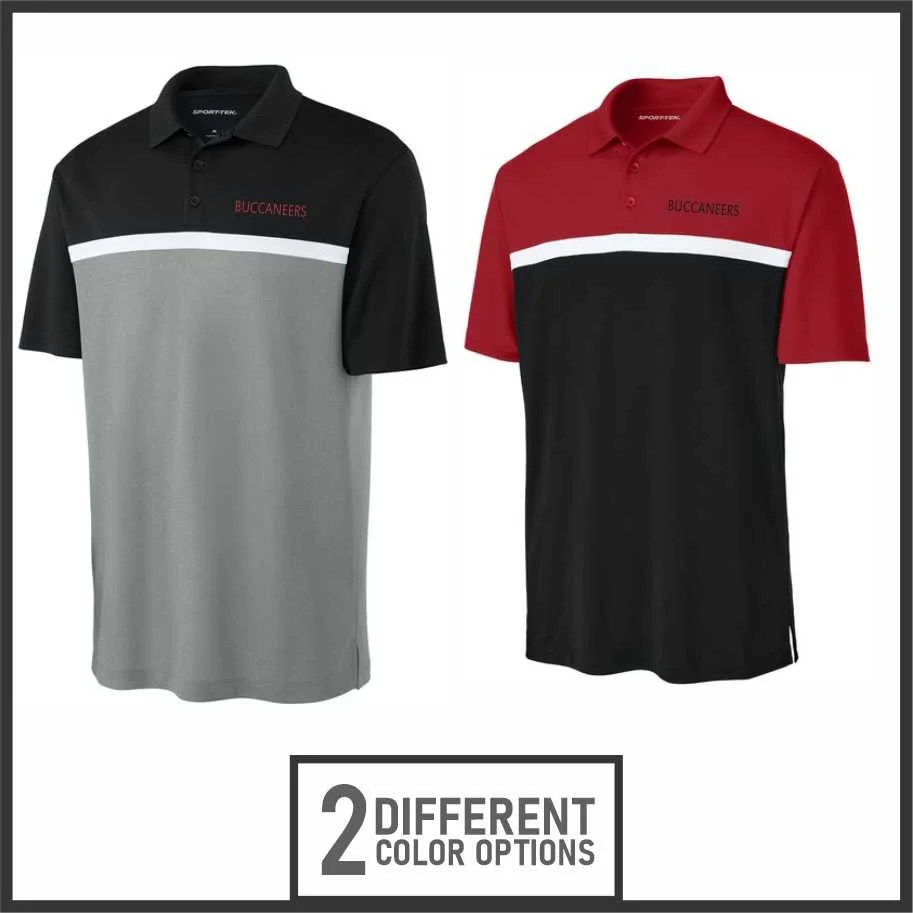 Covington Buccs Colorblock Stripe Polo (st741)