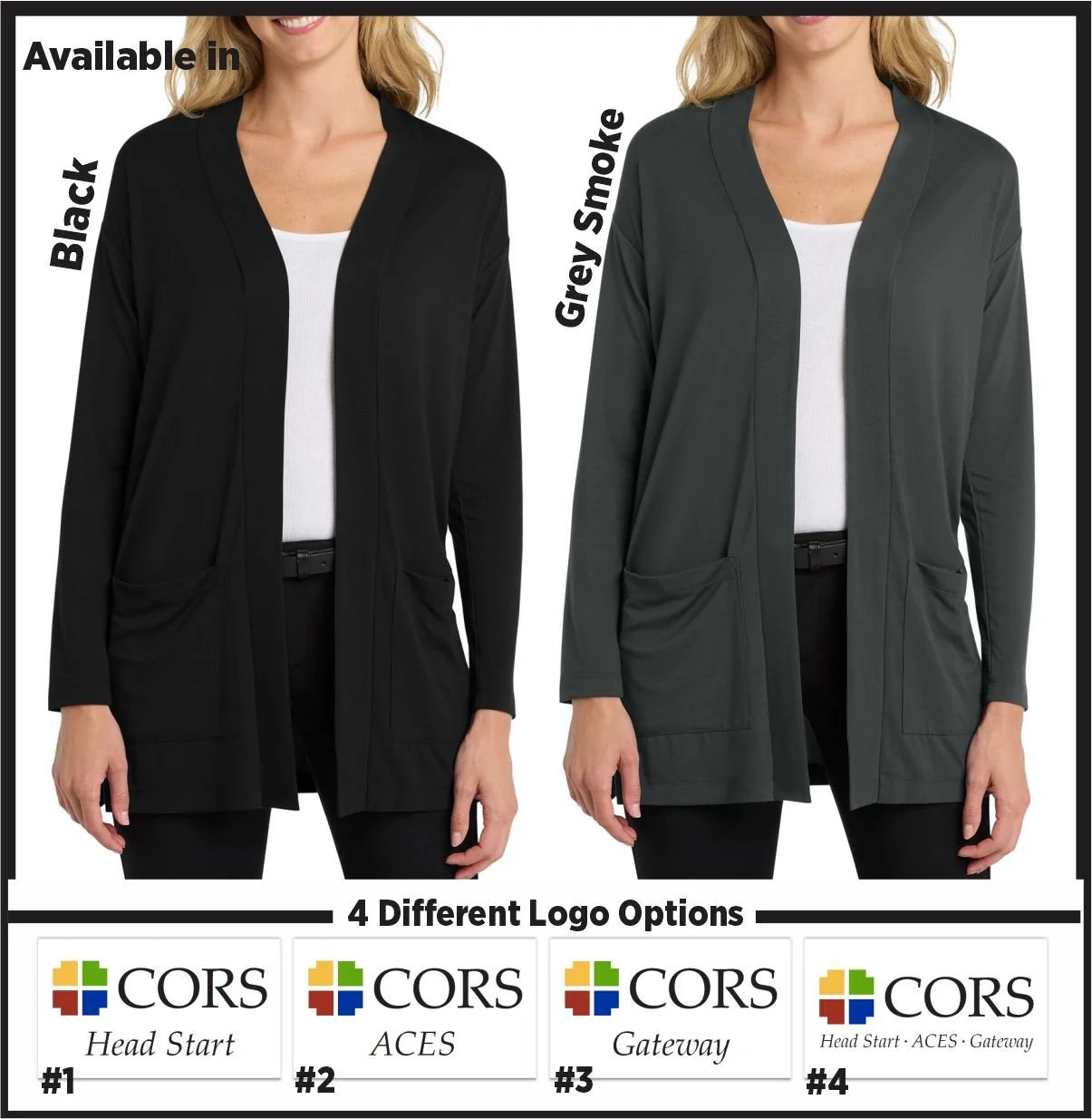 CORS Ladies Cut Long Pocket Cardigan (lk5434)
