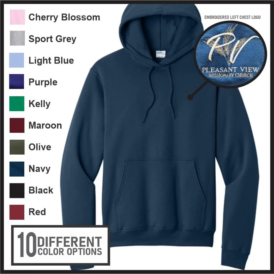 Pleasant View Hooded Sweatshirt (pc78h)
