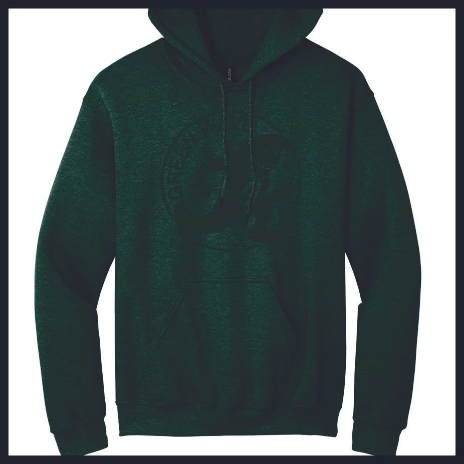 Vintage Greenie HEATHERED GREEN Hoodie (18500)