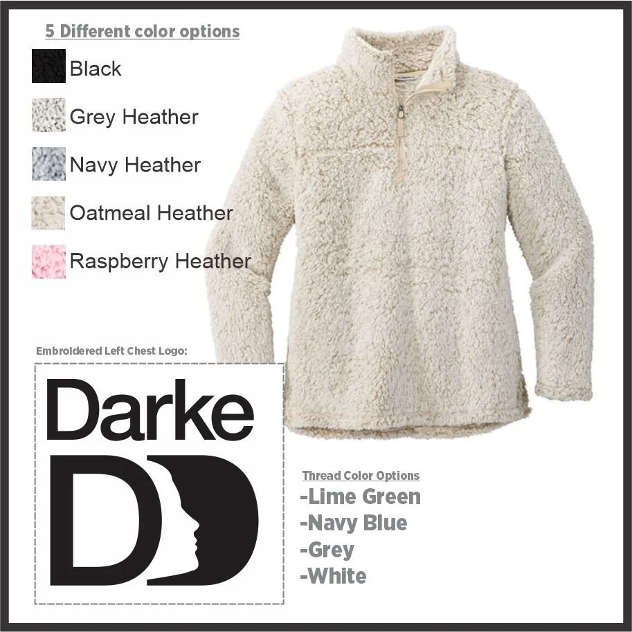 Darke DD Ladies Cozy Fleece 1/4 zip (L130)