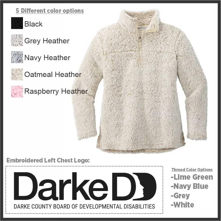 Darke DD Ladies Cozy Fleece 1/4 zip (L130)