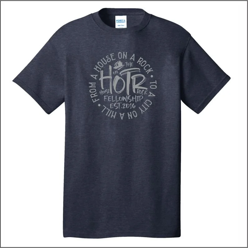House on the Rock Heather Navy Apparel