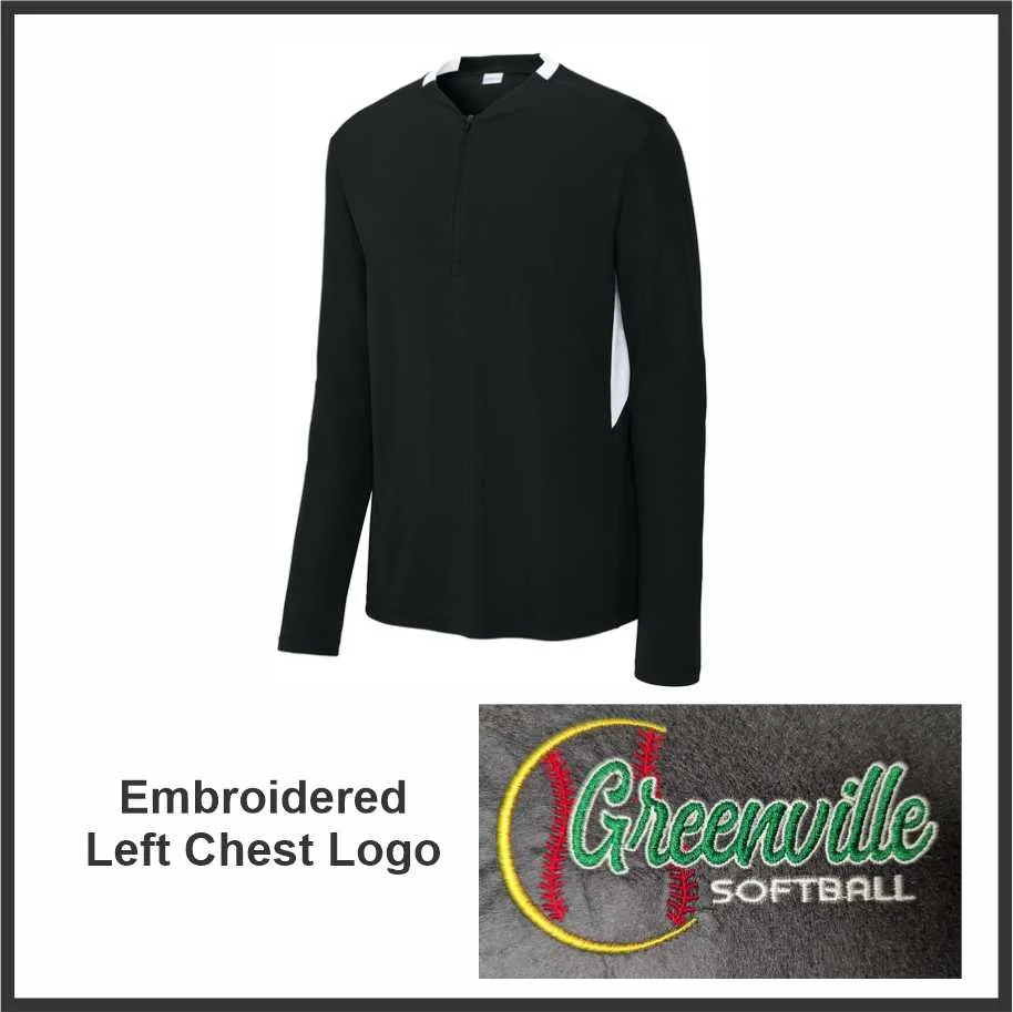 LWSB Dryfit 1/2 Zip -Black- (st443)