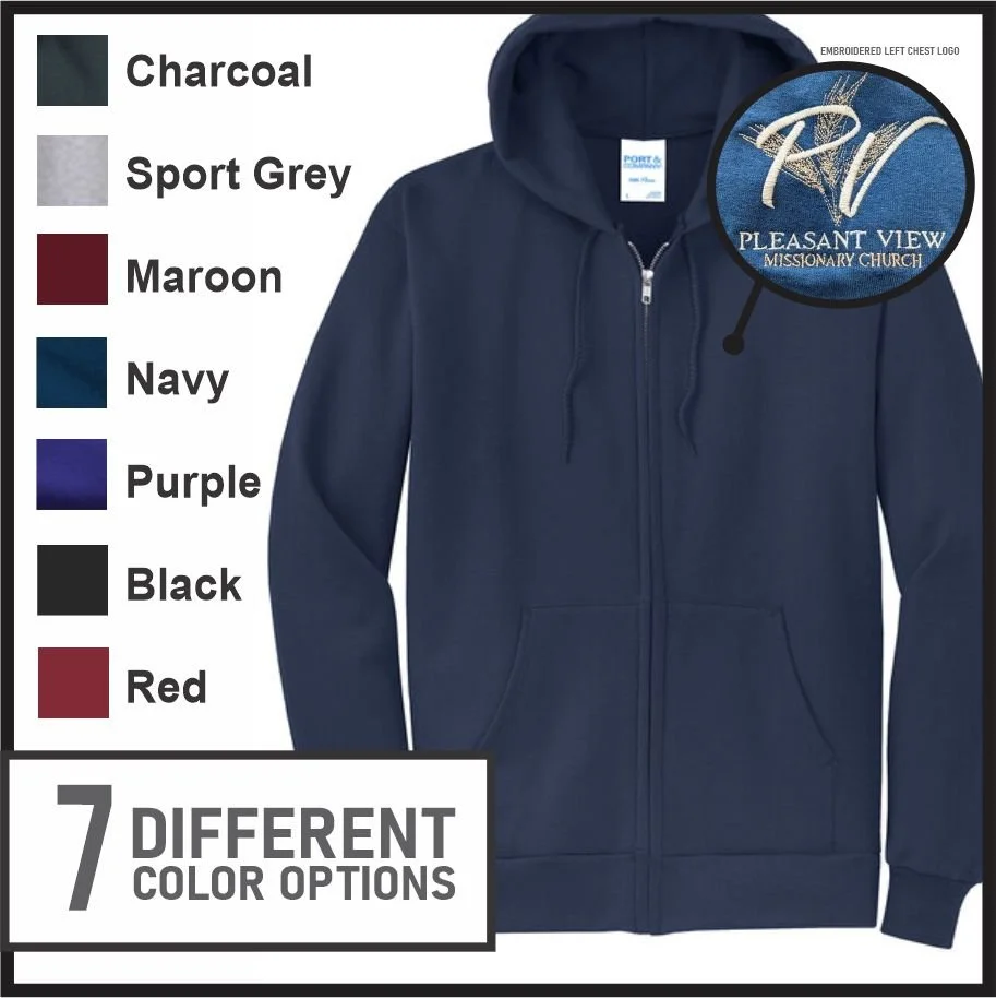 Pleasant View Zip Up Hoodie (pc78zh)