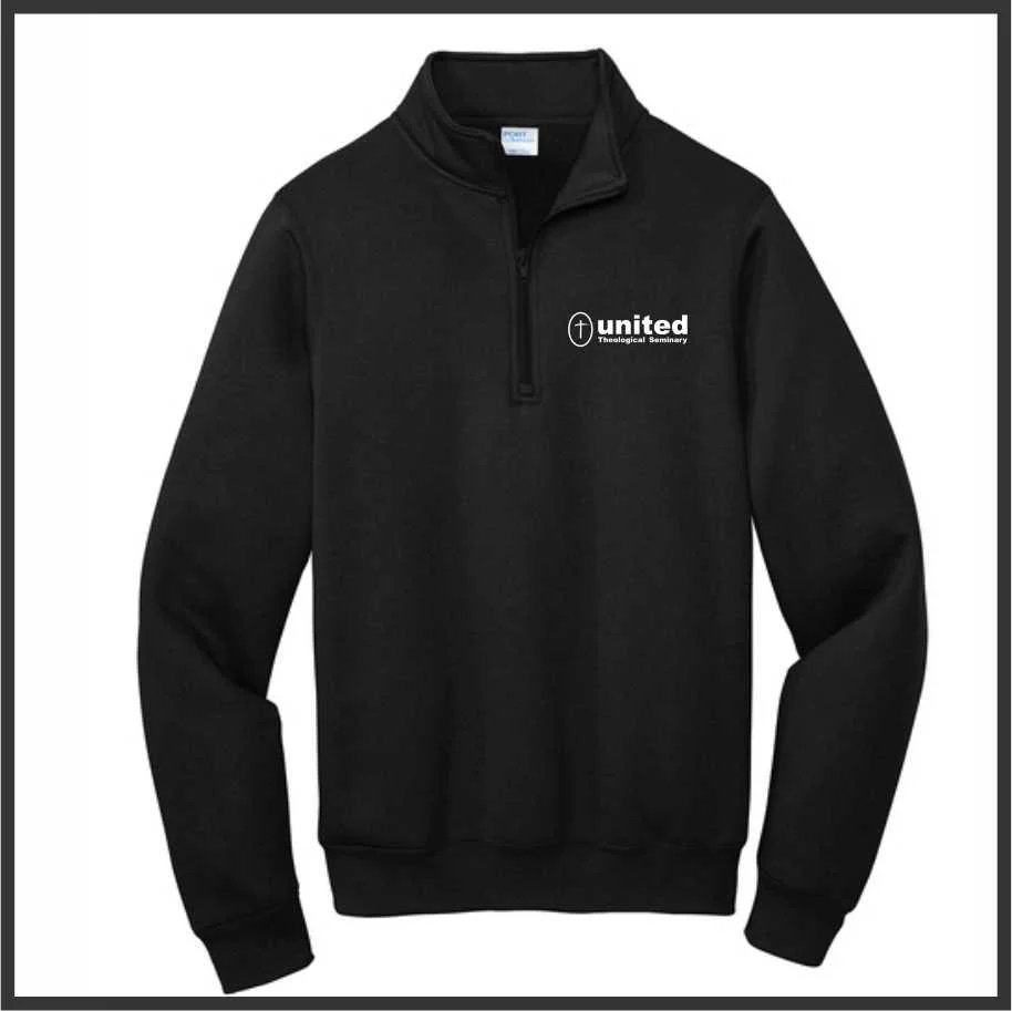 UTS Core Fleece 1/4 ZIP BLACK (pc78q)