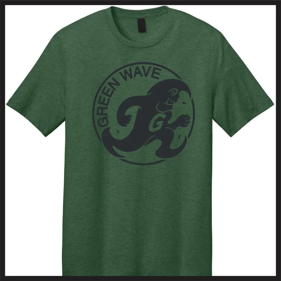 Vintage Greenie HEATHER GREEN Wick Mesh Dry-Fit Tee (pc390)