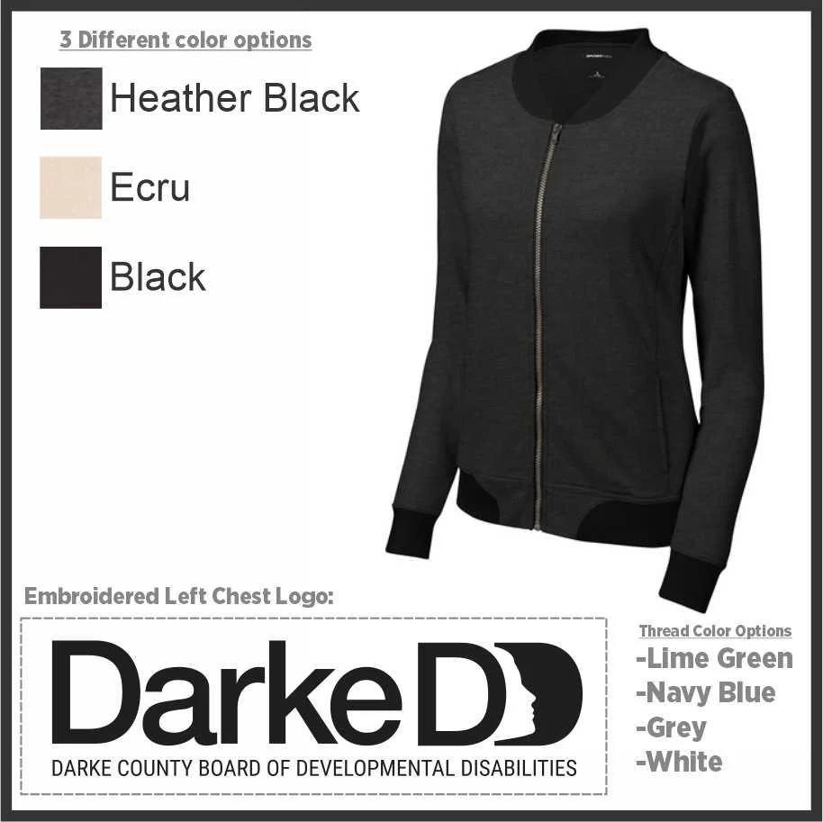 Darke DD Ladies French Terry Bomber (lst274)