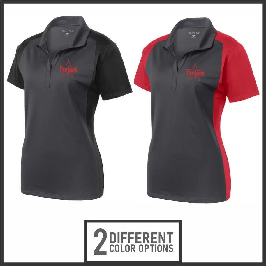 Troy Colorblock Polo LADIES CUT (lst652)
