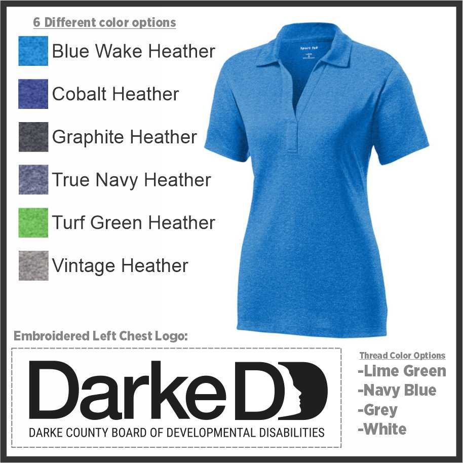 Darke DD Ladies Heather Contender Polo (lst660)