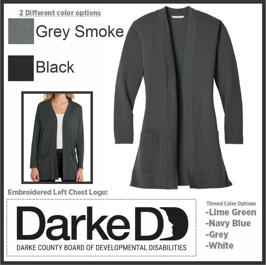 Darke DD Ladies Long Pocket Cardigan (lk5434)