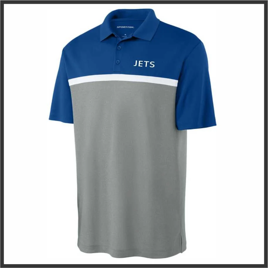 FM Jets Colorblock Stripe Polo (st741)