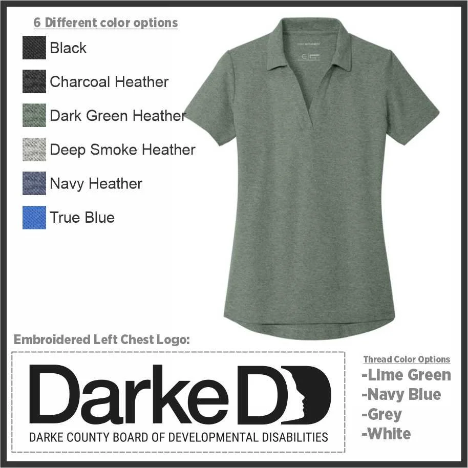 Darke DD Ladies Cotton Blend Pique Polo (lk867)