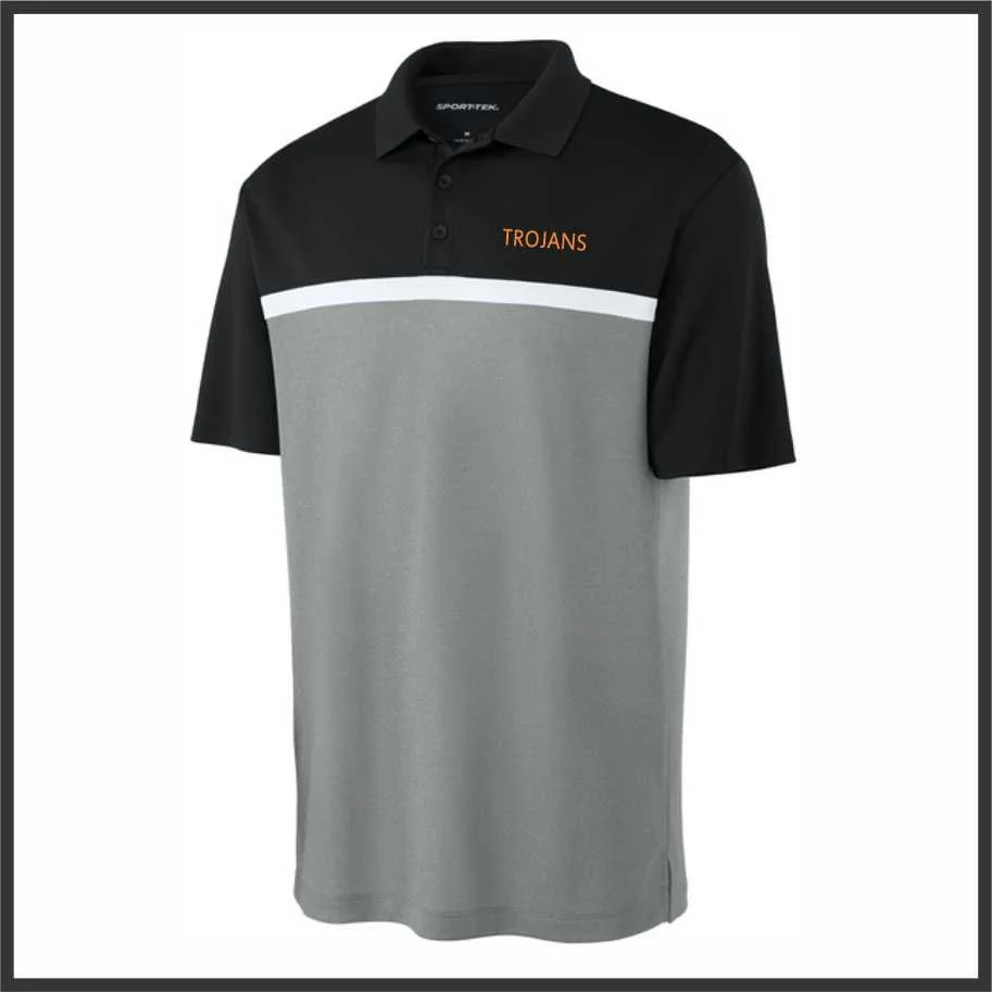Arcanum Trojans Colorblock Stripe Polo (st741)