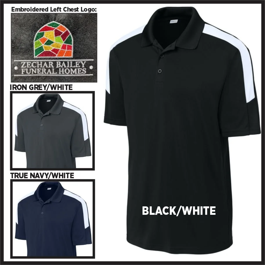 Zechar Bailey Dryfit Colorblock Polo (ST104)