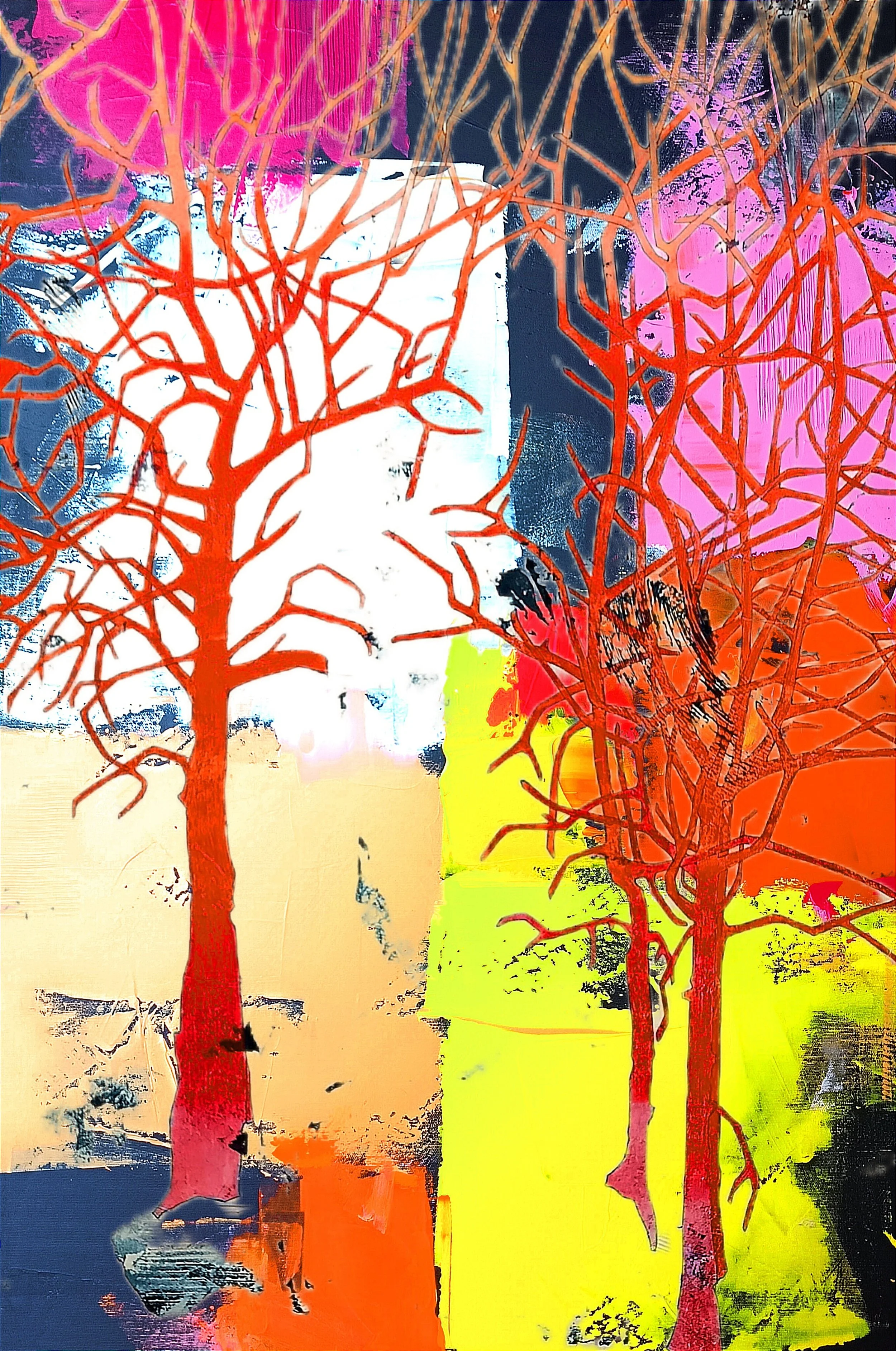 Neuronowe drzewa IV - 70x100cm