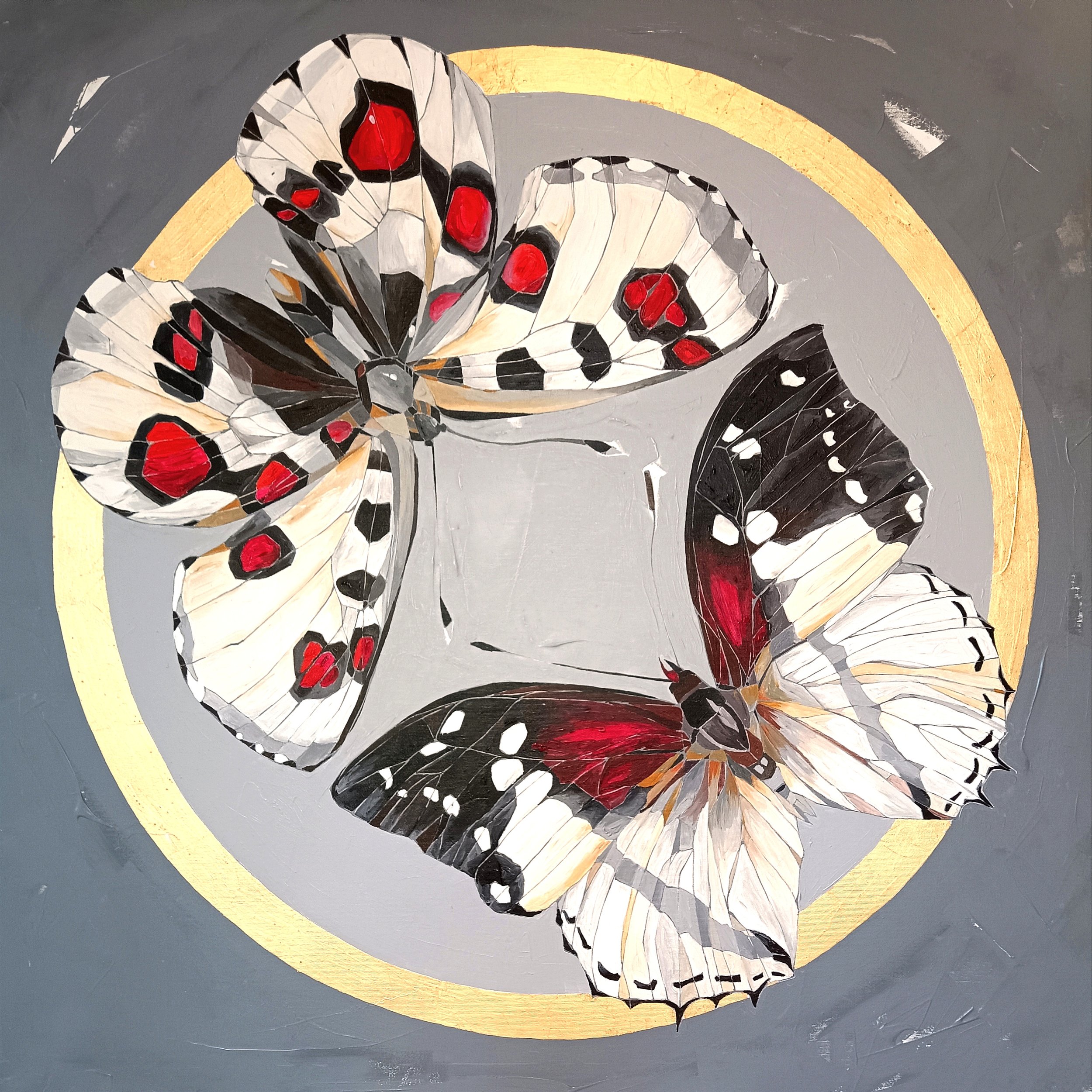 Two butterflies 100*100cm