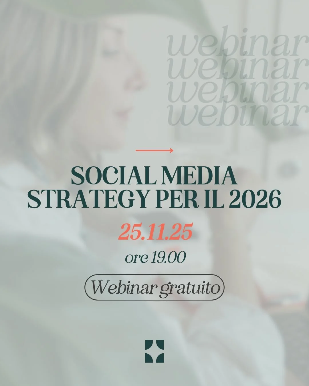 Marted&igrave; 25 novembre ti aspetto al webinar gratuito in cui parler&ograve; di Strategia Social per il 2026.
Commenta webinar25 per riservare il tuo posto 🚀

#socialmediastrategy #webinar #freewebinar