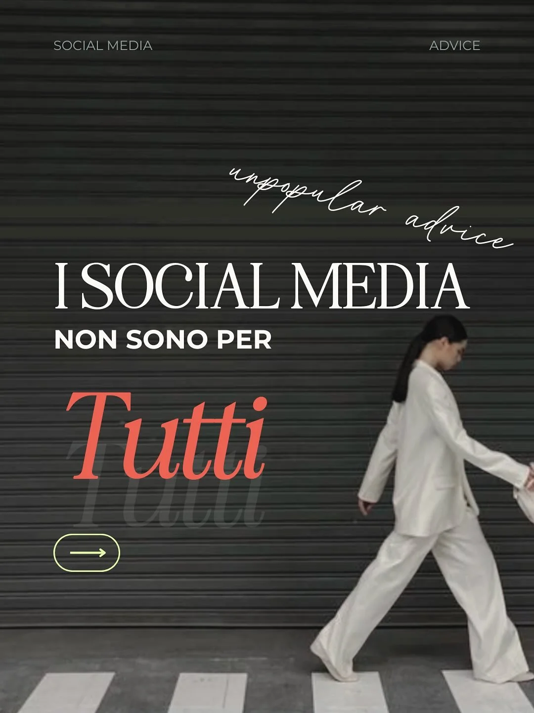 Unpopular advice: I social non sono per tutti.
Il 25 novembre alle 19:00, partecipa al mio webinar gratuito e scopri come creare una strategia social efficace per il 2026. 

I posti sono limitati! Commenta &lsquo;webinar25&rsquo; per iscriverti. 

#s