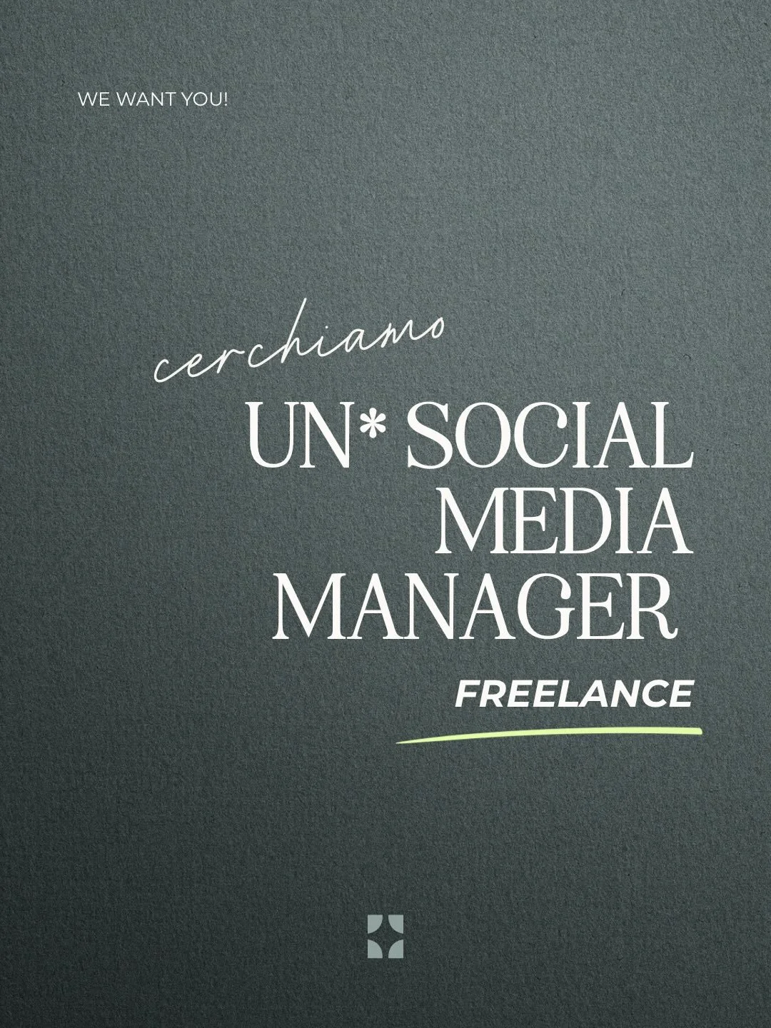 Cerchiamo un/unaSocial Media Manager!
Manifest Digital cresce e aumentano i progetti. 
Per questo abbiamo bisogno di un supporto concreto nell&rsquo;operativit&agrave; quotidiana: una persona che non solo conosca i social, ma che sappia &ldquo;metter