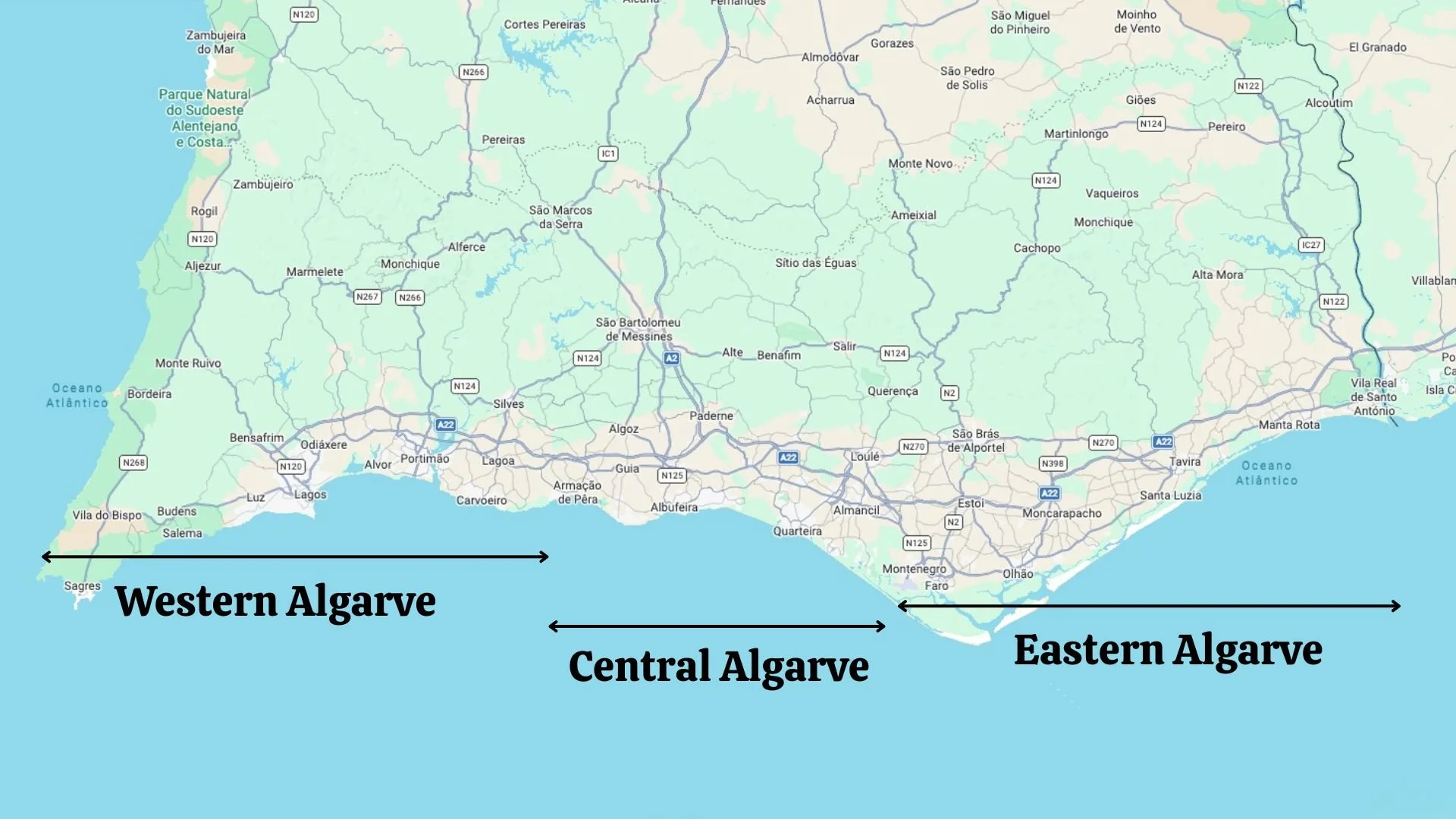 Algarve regions