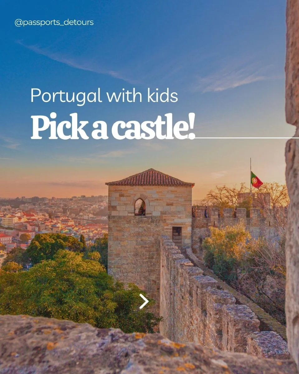 Planning a family trip to Portugal? Here's your perfect castle match! Swipe to find your family's next royal adventure. ➡️🏰

Ready to explore Portugal with your family?

Get my &quot;Daily Portugal Family Travel Tips: Your 30-Day Email Guide&quot; f