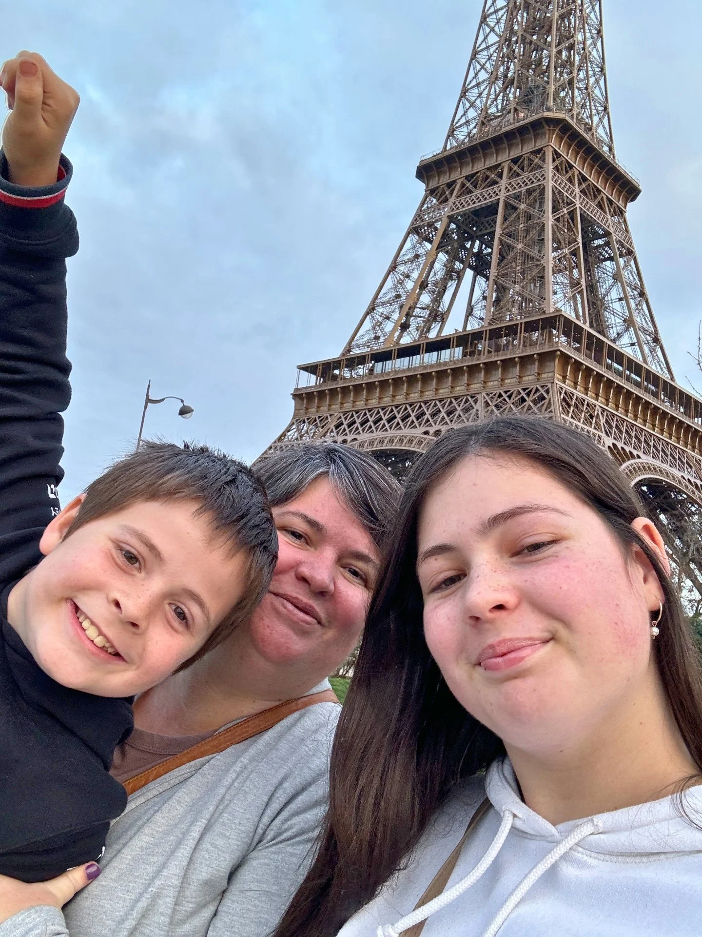 We didn't go up the Eiffel Tower.

There. I said it. My kids have been to Paris multiple times and have never climbed it. 
That evening, standing at the base with my teen and tween, the mum-guilt was real. My son didn't remember being here as a toddl