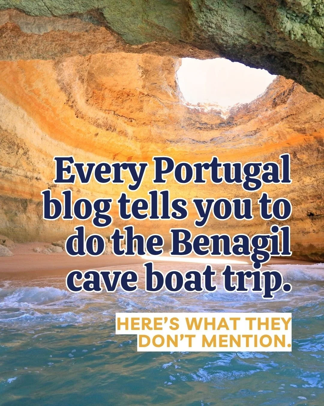 I have never done the Benagil boat trip.

Not because I haven&rsquo;t had the chance. I live here. I just don&rsquo;t think it&rsquo;s worth it for most families.

The midday boats are packed. You&rsquo;re on a small vessel with 20 other people (at b