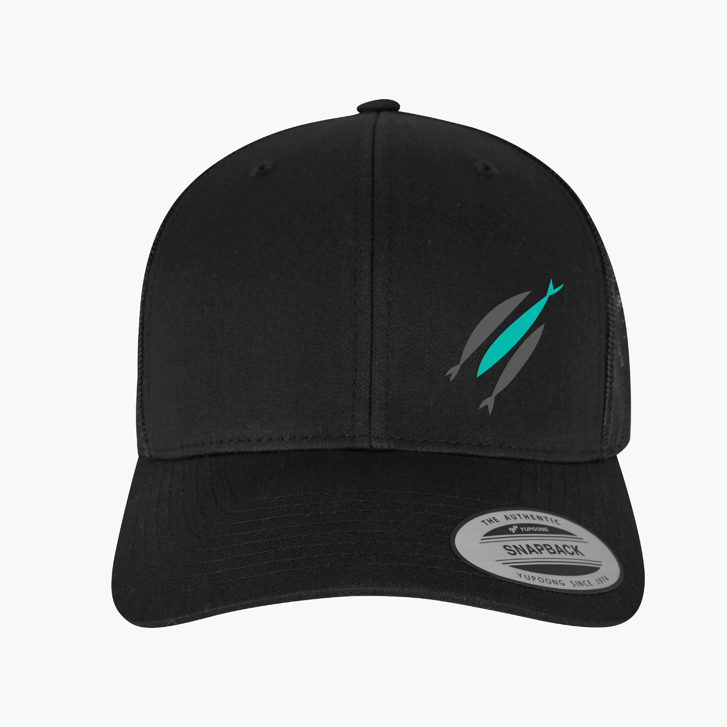 3 Fish Cap - Black