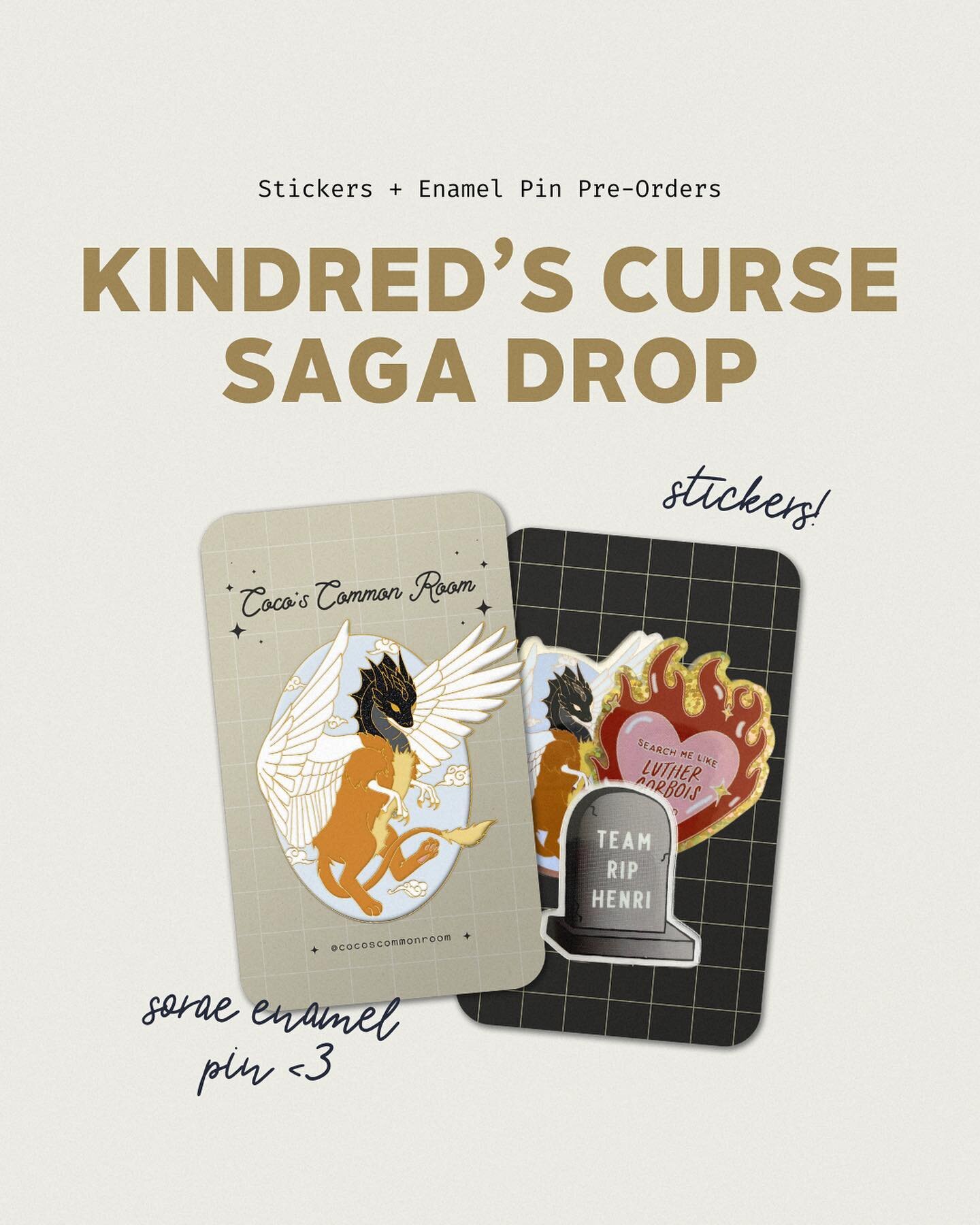 Y&rsquo;ALLLLLLLLL!!!!! I am so excited to share that the amazingly talented @cocoscommonroom has just launched a line of officially licensed merch inspired by The Kindred&rsquo;s Curse Saga! I am OBSESSED!!!!! You can find more info on the post on h