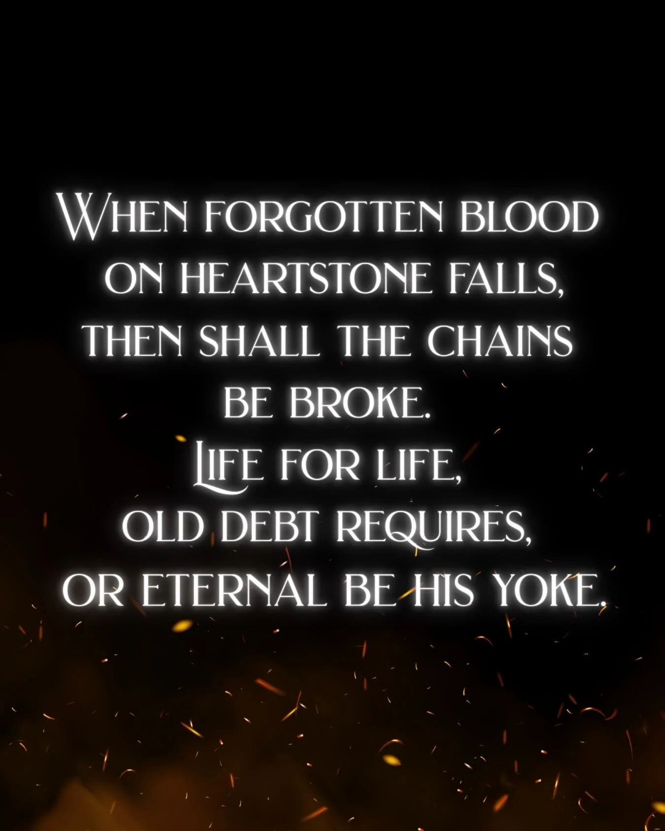 &ldquo;You want to change the order of things in Emarion, yes?&rdquo;

Slowly, I nodded.

&ldquo;And these plans of yours... how dedicated are you to seeing them through?&rdquo;

My lips pressed tight.

She stepped closer. &ldquo;How far are you will