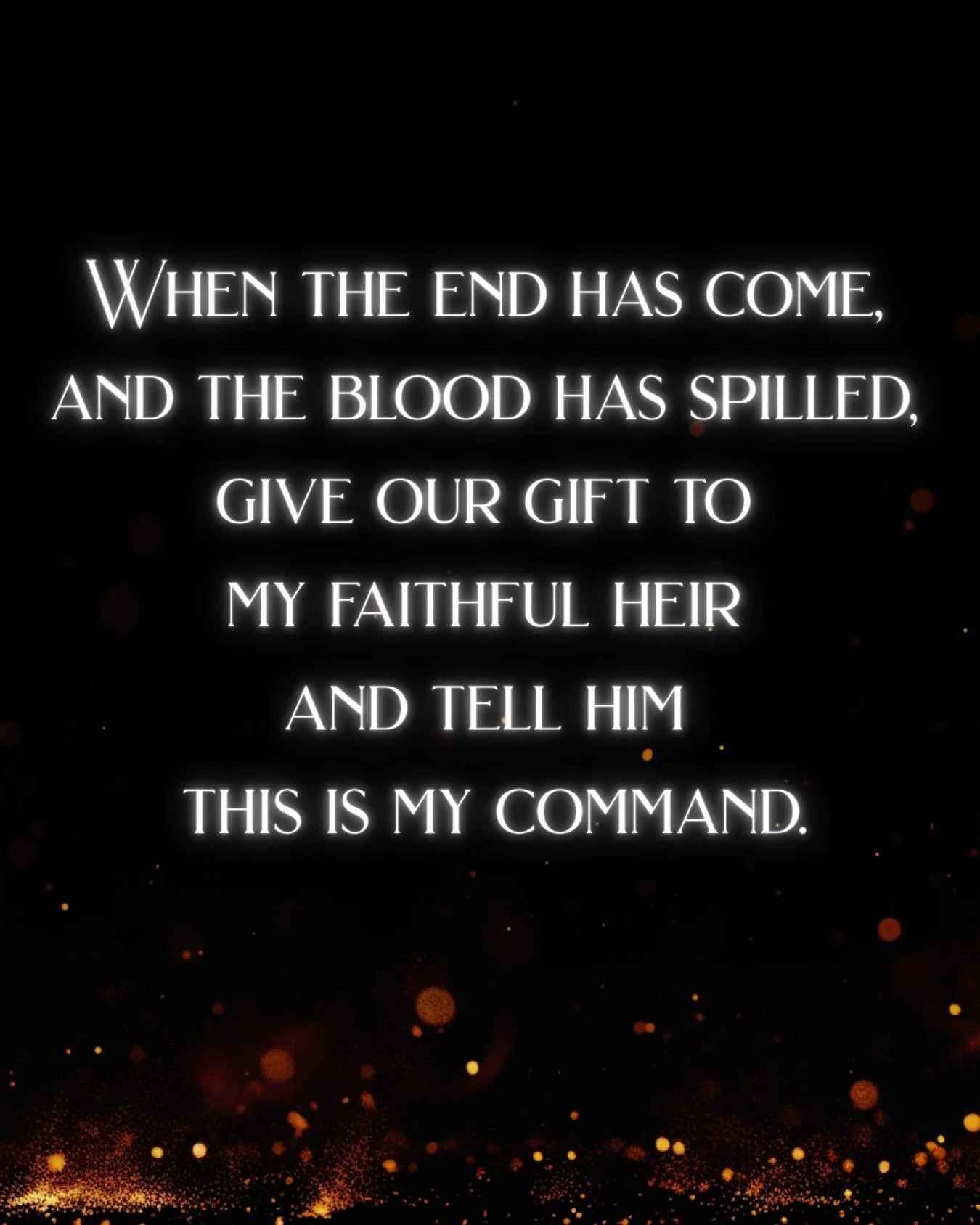 &ldquo;There go my answers,&rdquo; I muttered.

A gleam twinkled in the inky depths of her eyes. &ldquo;Those aren&rsquo;t the answers you need. Not yet, anyway. But I&rsquo;ve got other answers for you. Answers you won&rsquo;t find from any mortal o