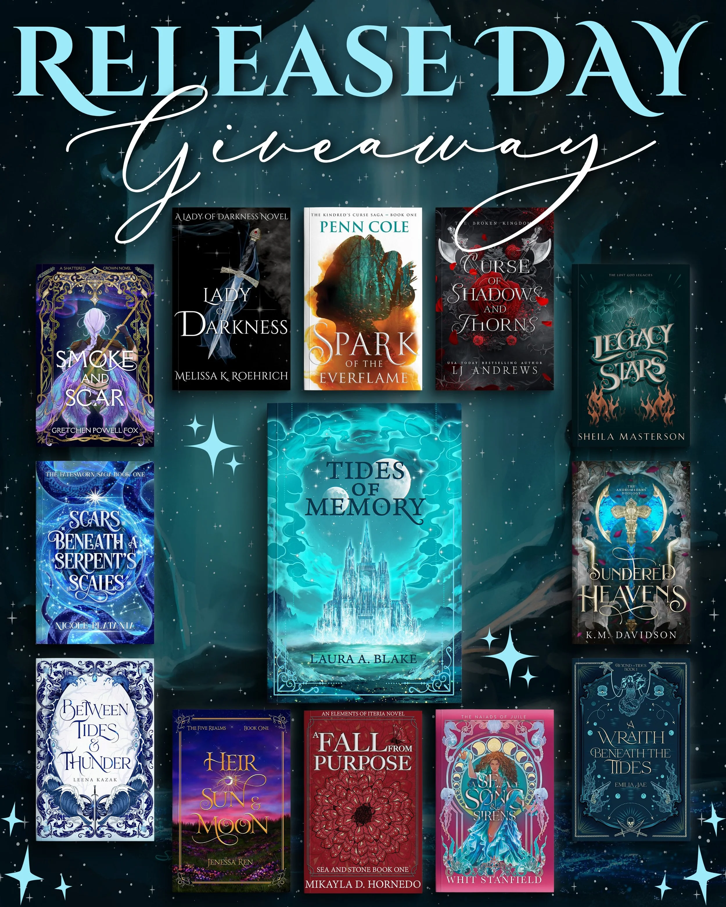 HAPPY TIDES OF MEMORY RELEASE DAY!

Tides of Memory by&nbsp;@laurablakeauthor&nbsp;releases TODAY and we&rsquo;re so excited to be celebrating its release with this INCREDIBLE physical copy giveaway! One lucky reader will win all 13 books!!!

YOU COU
