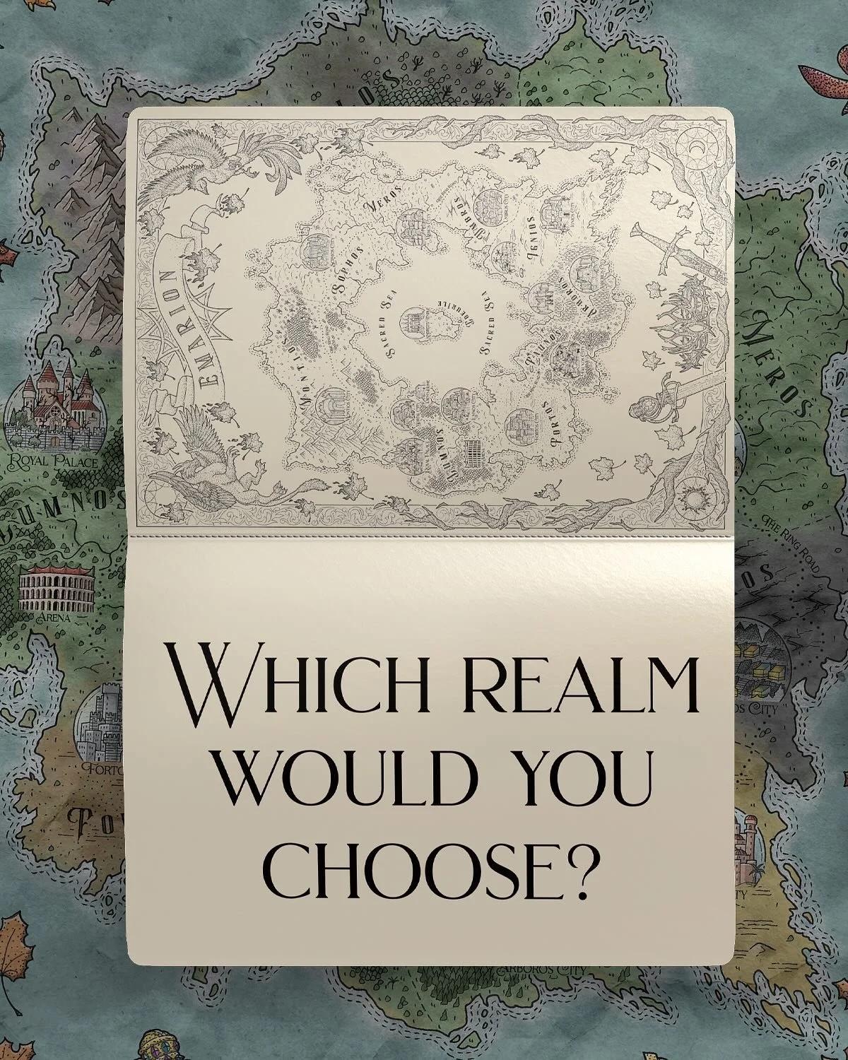 I hope you&rsquo;re all ready to see more of Emarion&rsquo;s realms on September 8. A certain desert King has a lot to answer for&mdash;and so does Emarion&rsquo;s biggest bibliophile. 👀 If you could live in any realm, which one would you pick and w