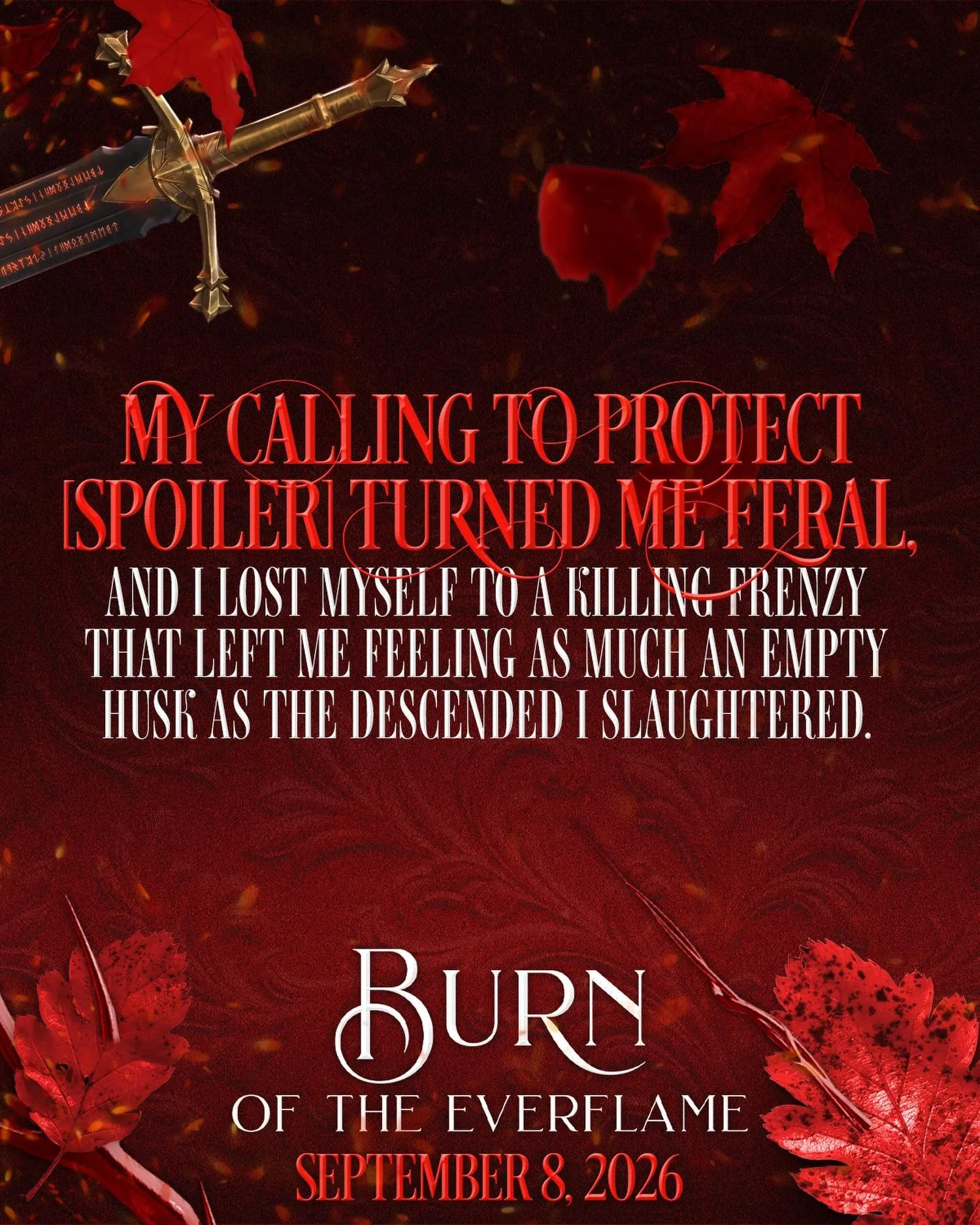 My favorite part of posting these teaser quotes from Burn is knowing the context, knowing all of you might THINK you know  it too, and knowing you have no idea 😈😈😈😈

Any guesses who says this and who they are talking about?? 🤔 Burn has EIGHT POV