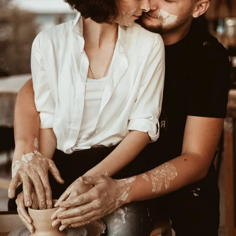 Date night pottery class for couples in Boston, MA