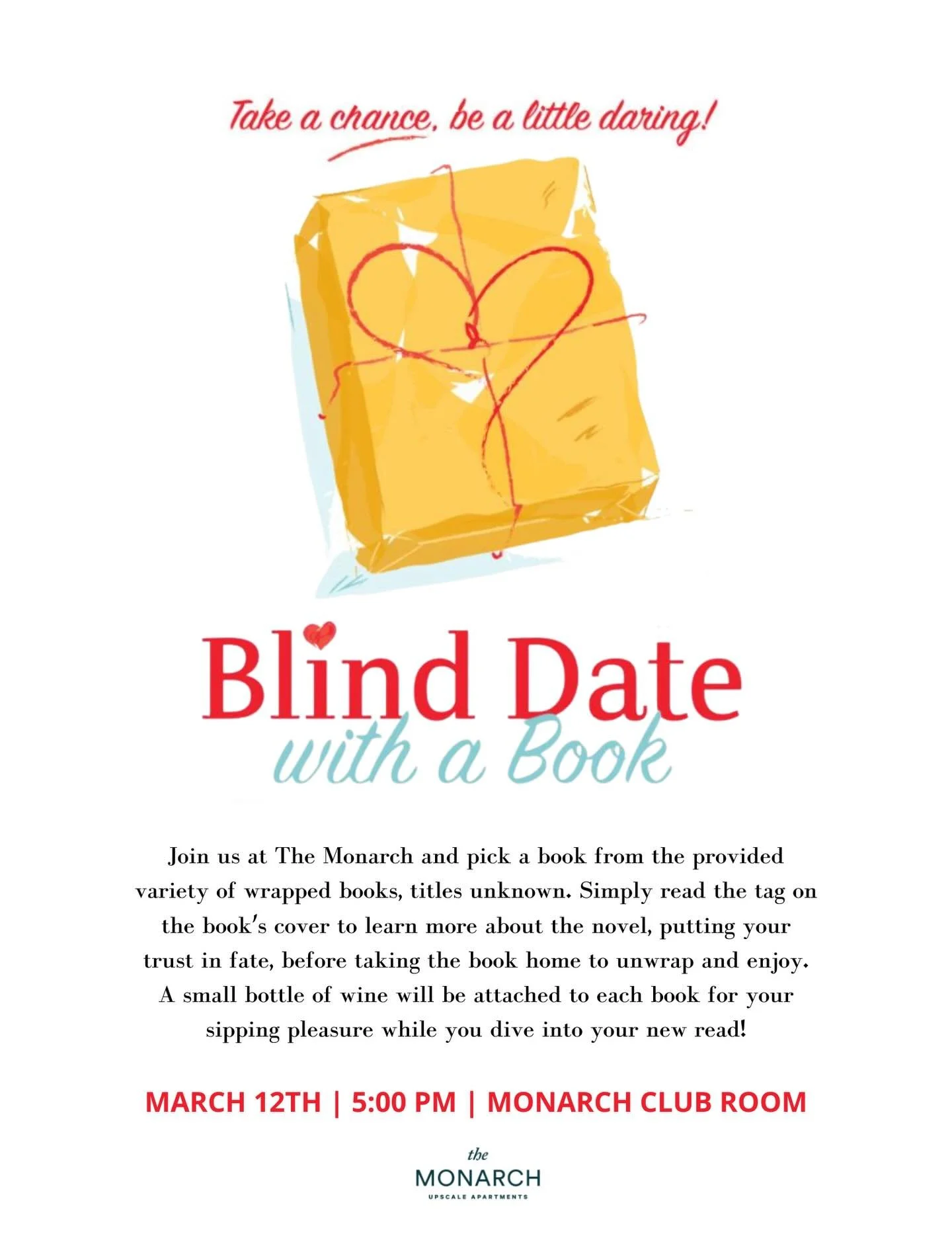 Take a chance on a mystery match 📚✨

No judging books by their covers at our Blind Date with a Book event! Residents stopped by to pick a wrapped book and discover their next favorite read. Who knows&hellip; it might be love at first page. 💕