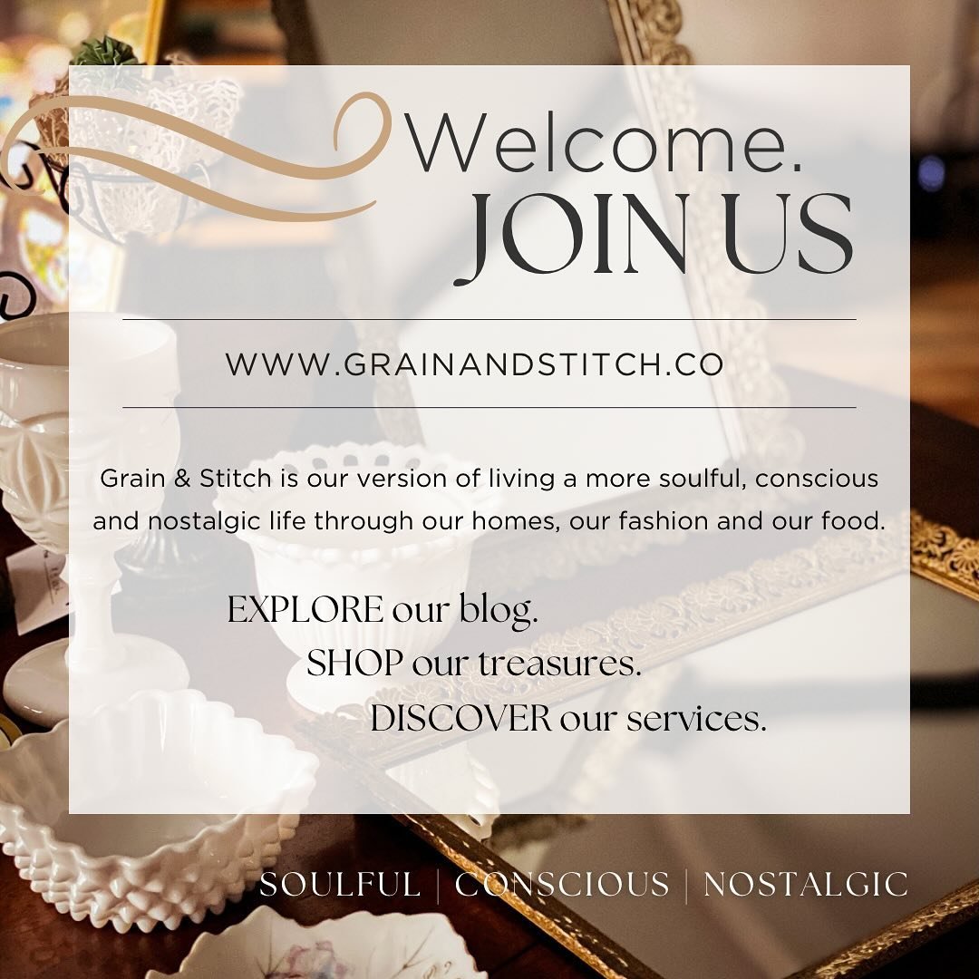 Hello! We are Grain &amp; Stitch and we&rsquo;re excited to invite you into our world&hellip;explore our online shop, lifestyle blog and sewing/design services. We have lots in store and can&rsquo;t wait to connect with you!

#handmadeiniowa #grainan