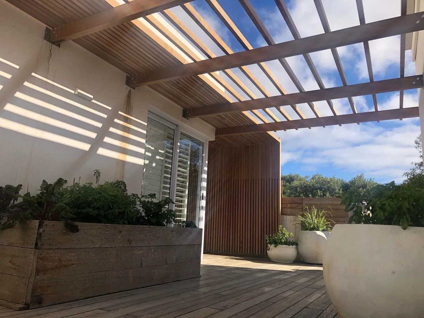 Happy with the way this pergola turned out for Christina&rsquo;s consulting room in Llandudno 
#woodworking #woodenhouse