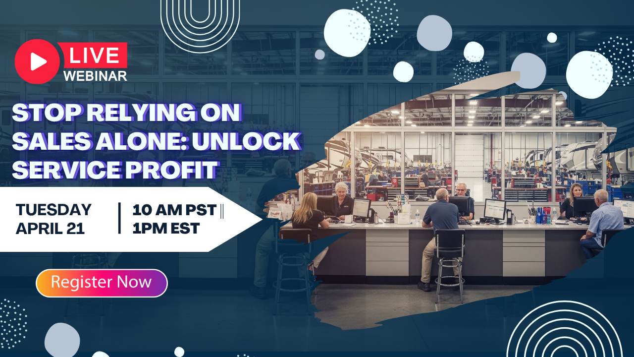 Stop Relying on Sales Alone: Unlock Service Profit webinar
