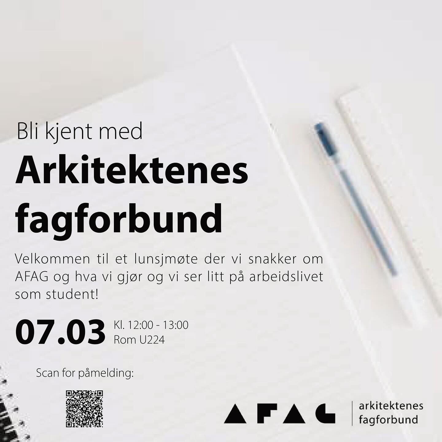 (Gratis mat!)
Struktura har gleden av &aring; invitere til bedriftspresentasjon med v&aring;r samarbeidspartner AFAG &ndash; Arkitektenes fagforbund!🤩

Arkitektenes fagforbund stiller opp for deg som student ved by- og regionplanlegging. P&aring; be