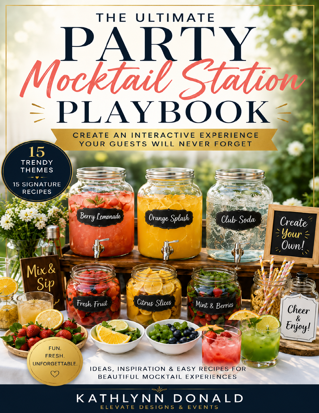 The Ultimate Mocktail Station Party Playbook