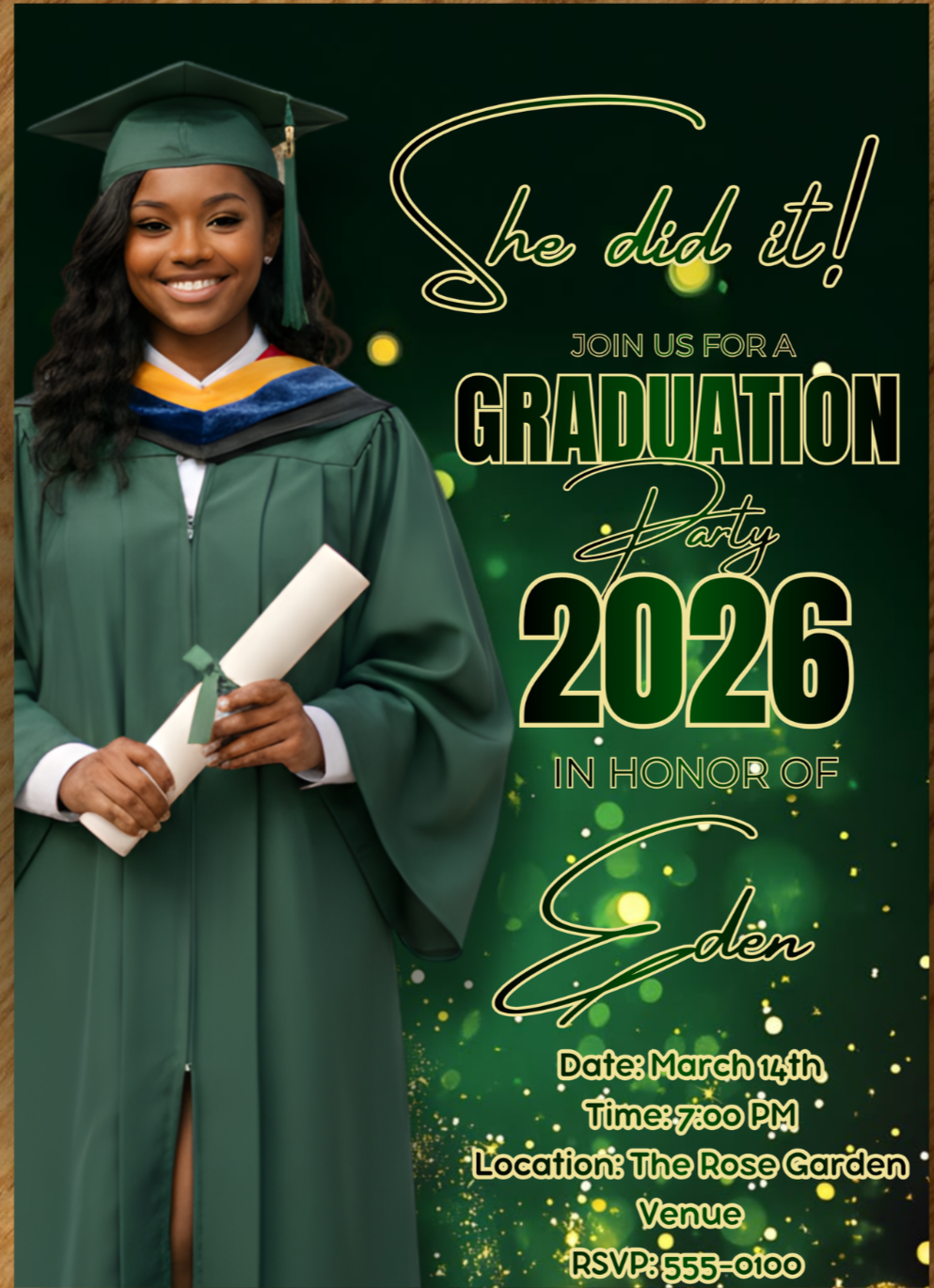 Green Graduation Theme