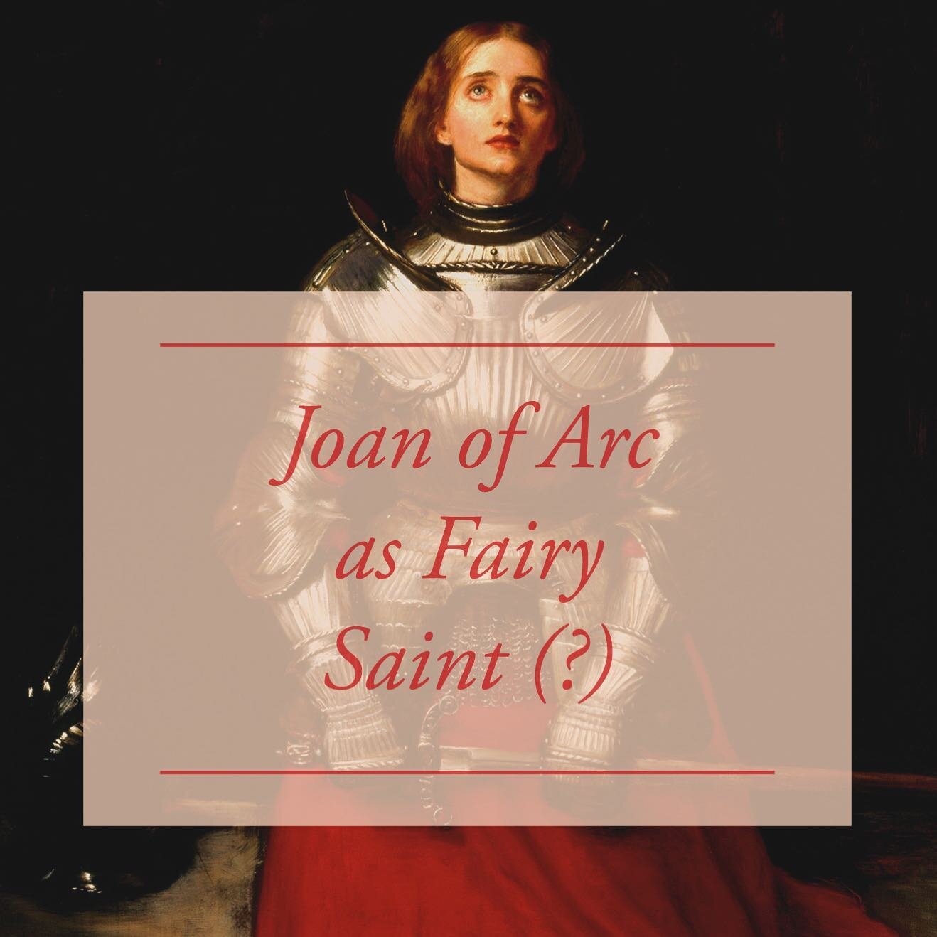 [𝕭𝖑𝖔𝖌 𝕻𝖔𝖘𝖙] Joan of Arc as Fairy Saint (?)

https://www.greenechapel.com/blog/joan-of-arc-as-fairy-saint

📸 John Everett Millais, Joan of Arc, 1865

#greenechapel #greenchapel #sirgawainandthegreenknight #thegreenknight #fairyfaith #traditio