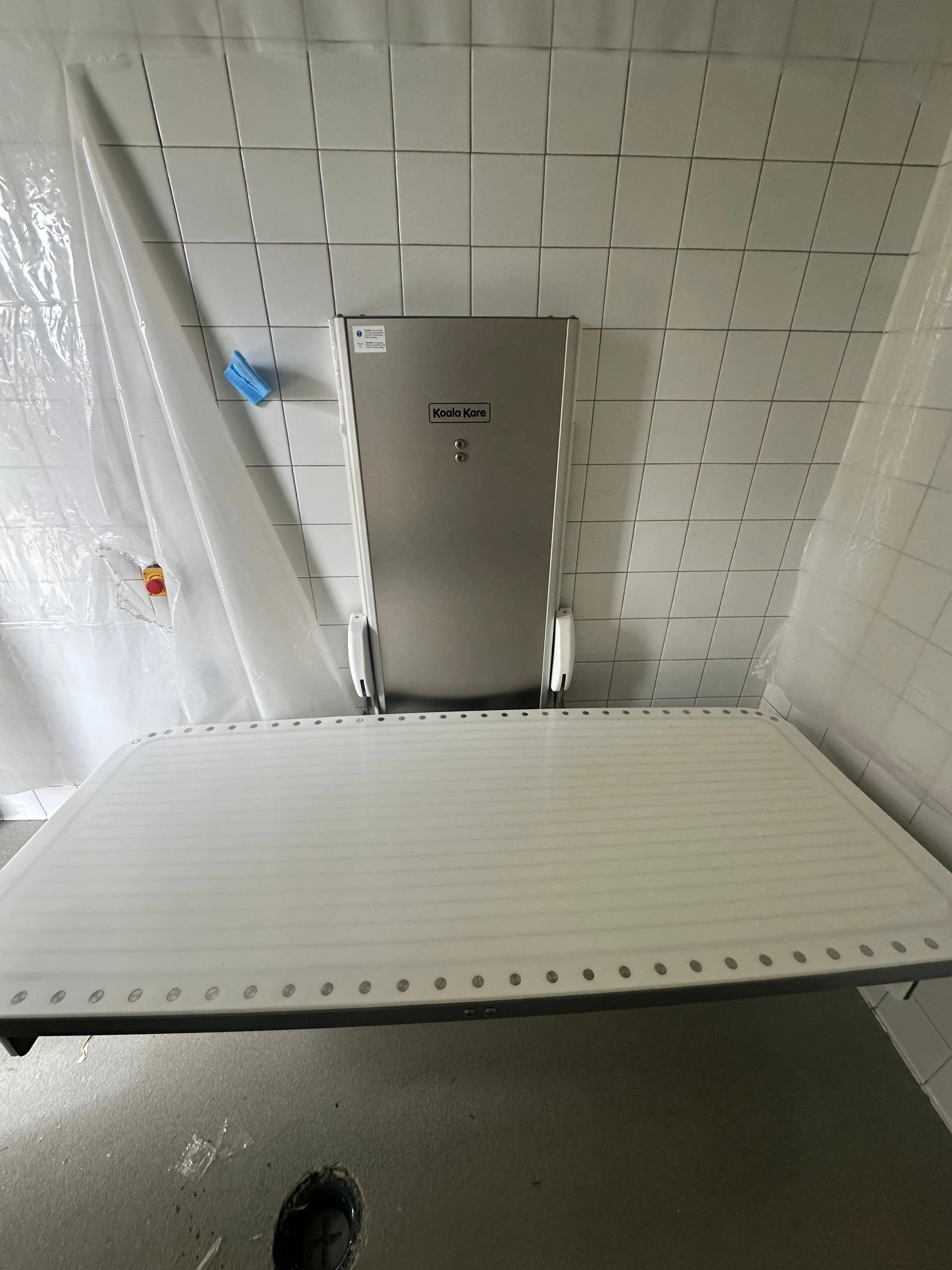 Koala Kare powered changing table newly installed in Concord NC.